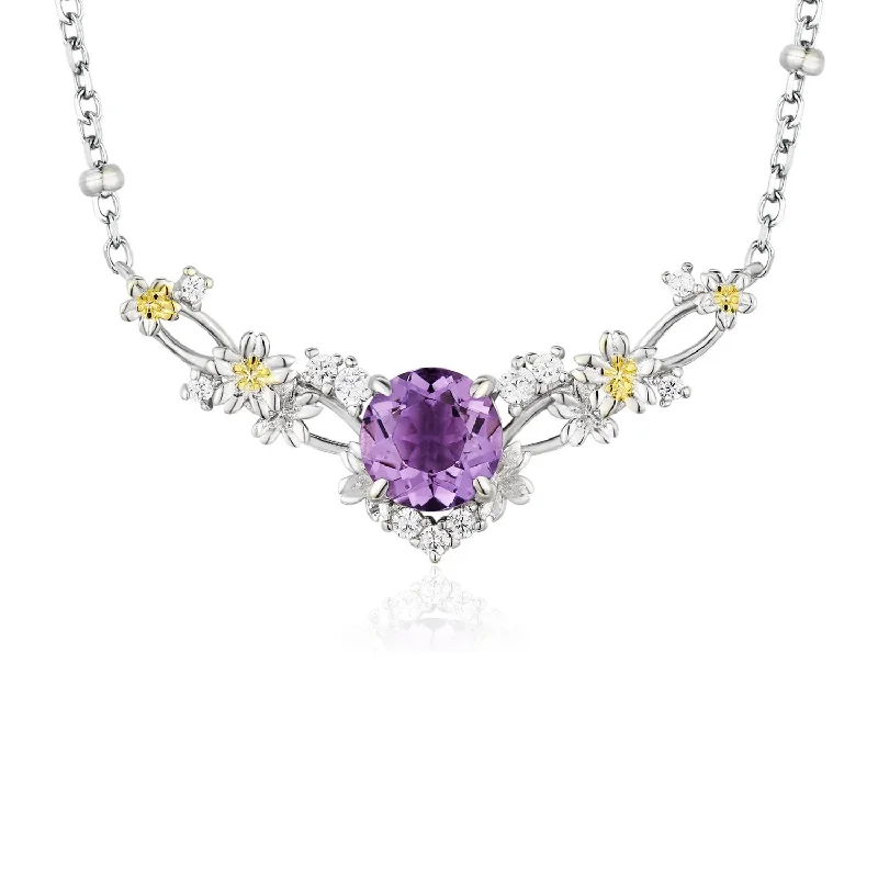 Bold Gemstone Chain Necklaces For Fashion Lovers-Faerie Cove Amethyst Necklace