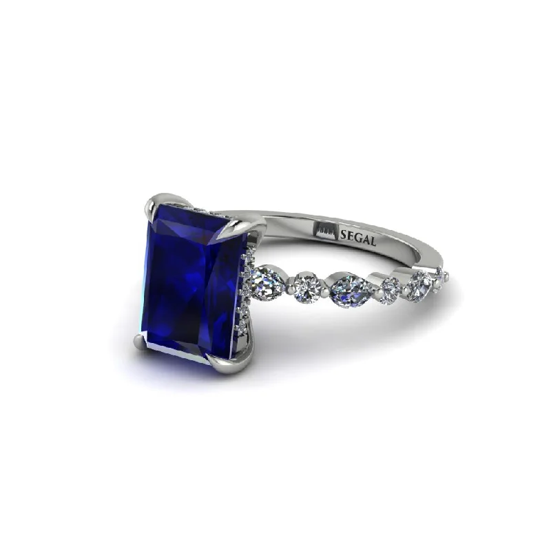 Custom Wedding Rings For Non-Traditional Brides-Radiant-Cut Sapphire Eternal Radiance Engagement Ring - Skye No. 15