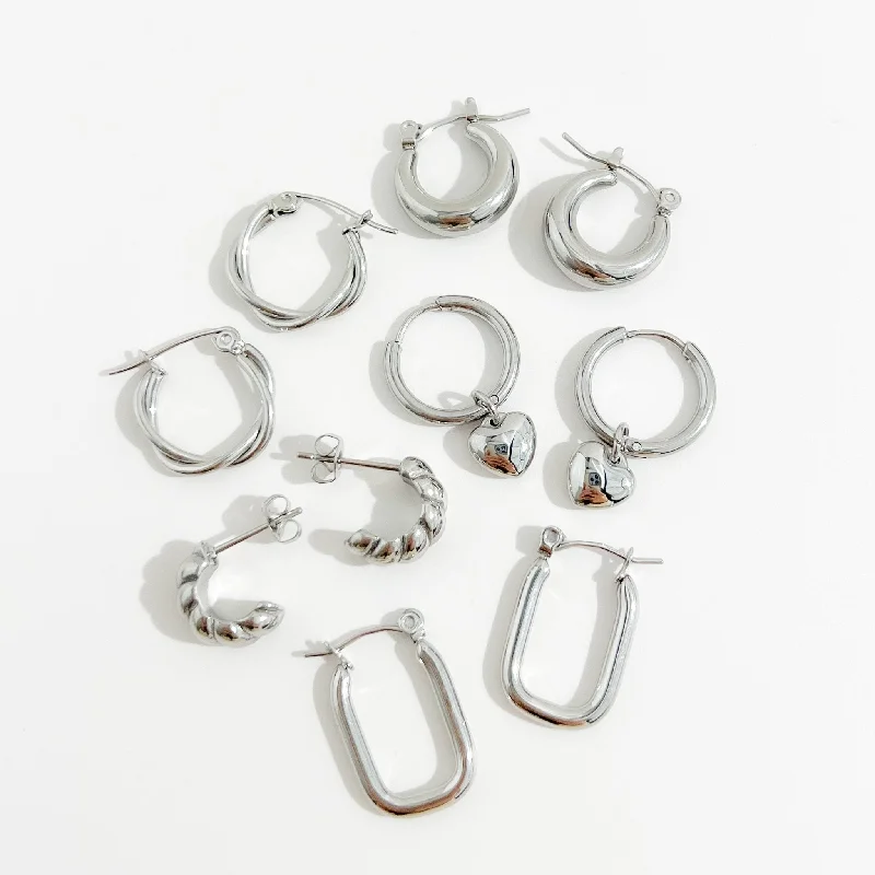 Statement Earrings For Bold Fashion Choices-Best Sellers Silver Earrings Bundle