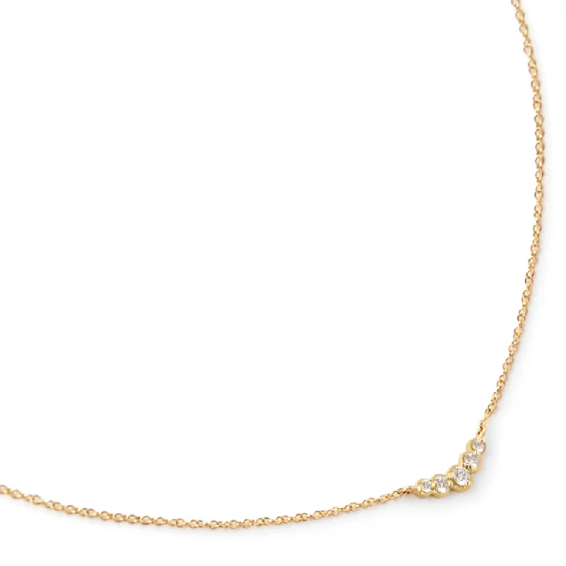 Layered Necklaces For Trendy Looks-Anne Sportun Diamond Arc Necklace