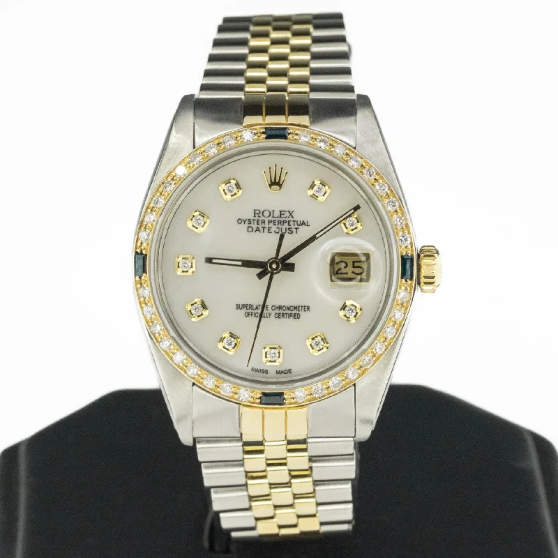 Watches With Inspirational Quotes-1979 Rolex Datejust Wristwatch Model 16013 Stainless Steel and 14K Gold