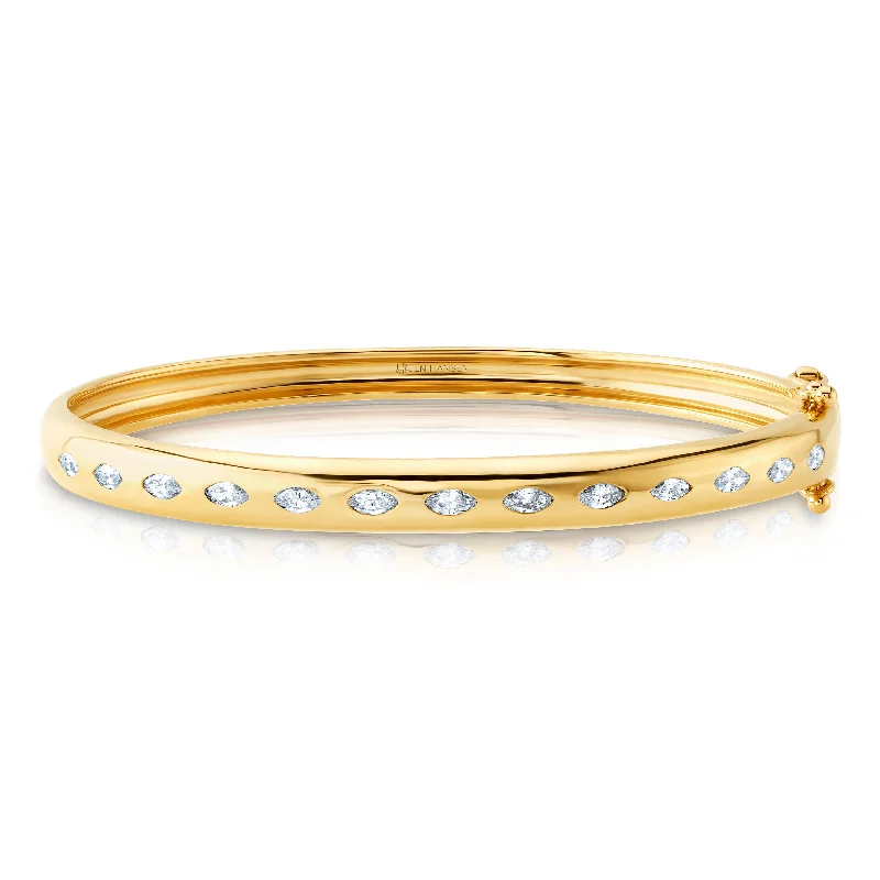 Bangles For Party Accessories-SIMPATICO DIAMOND BANGLE, 14kt GOLD