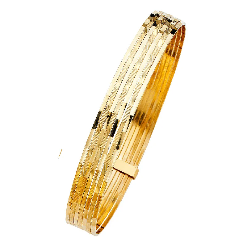 Bangles For Everyday Glam-14K SEMANARIO 7DAYS BANGLE