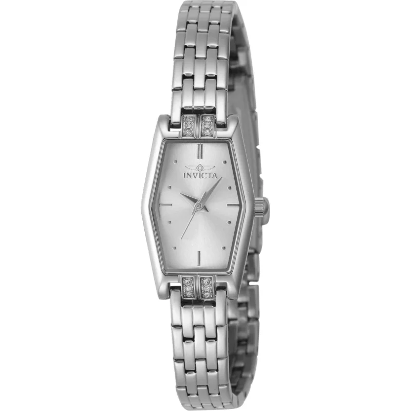 Watches With Trendy Shapes-Invicta Women's Watch - Angel Quartz Silver Tone Dial Stainless Steel Bracelet | 48130