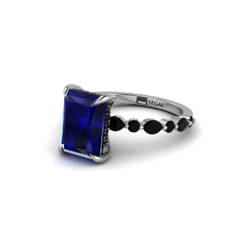 Sparkling Engagement Rings For Proposal-Radiant-Cut Sapphire Eternal Radiance Engagement Ring - Skye No. 45