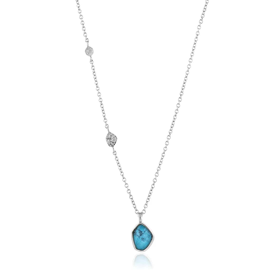 Gold Pendant Necklaces For Fashionable Women-Turquoise Pendant Silver Necklace