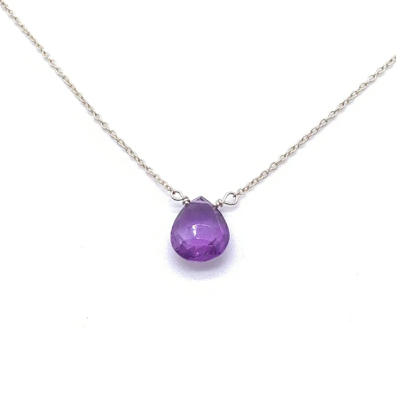 Personalized Birthstone Necklace For Thoughtful Gifts-Amethyst Grape Necklace