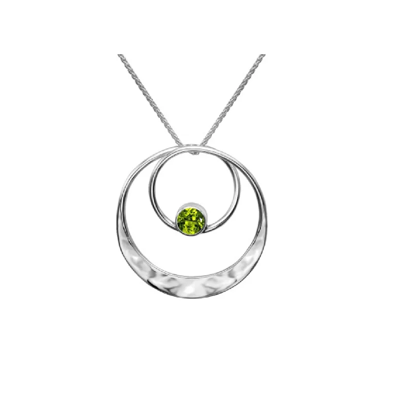 Gorgeous Crystal Chain Necklaces For Elegant Looks-Faceted Peridot Juliet Pendant Necklace