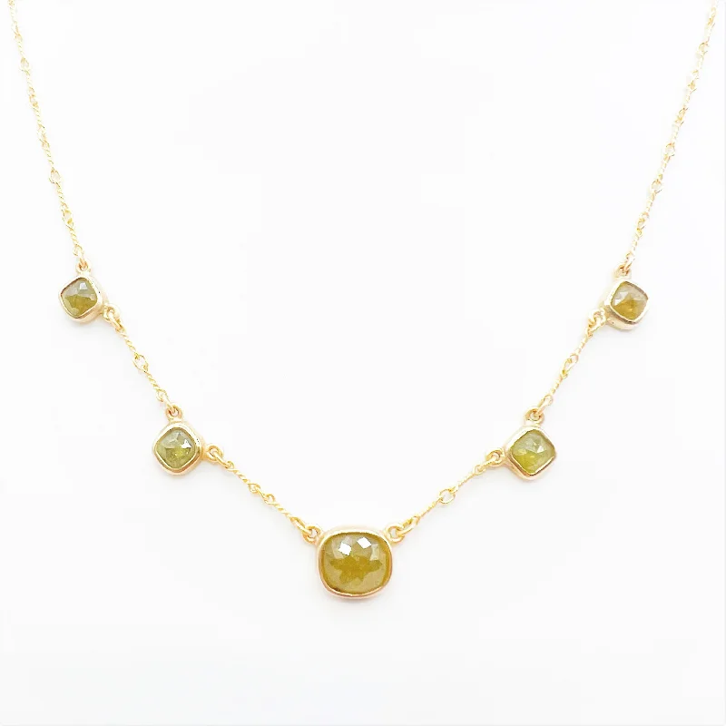 Handmade Necklaces For Women-Gold and Diamond Planets Suspended