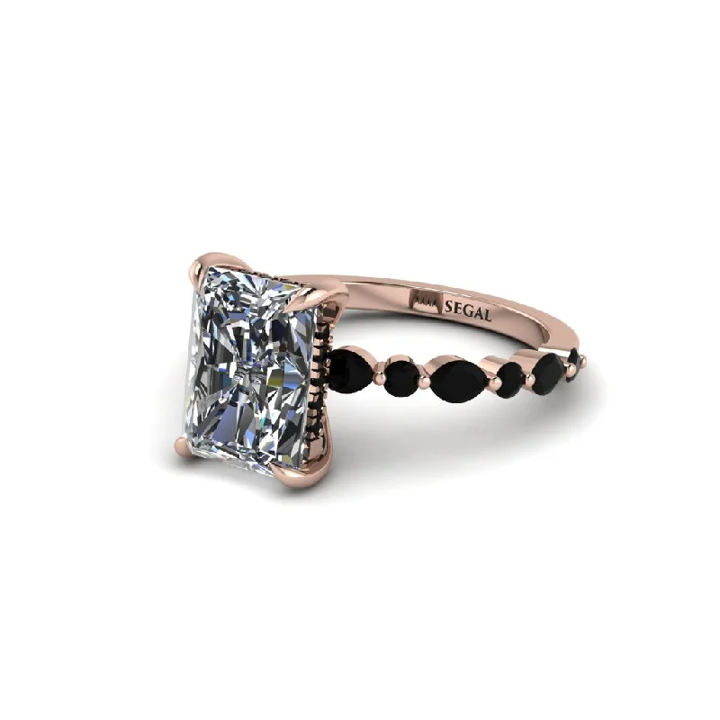 Bold Silver Engagement Rings For Brides-Radiant-Cut Diamond Eternal Radiance Engagement Ring - Skye No. 32