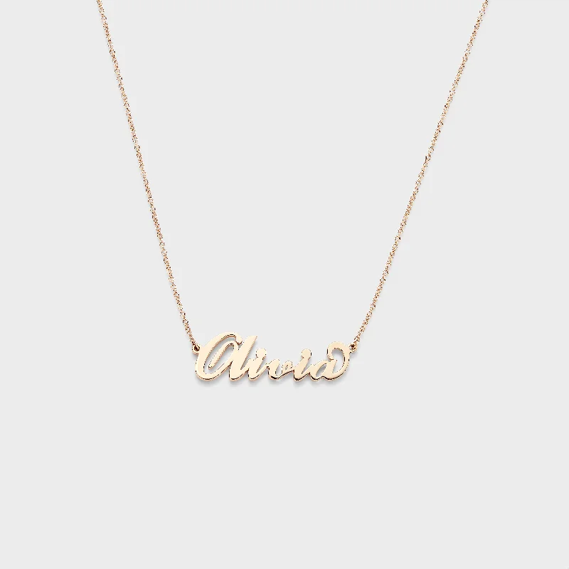 Gold Heart Necklaces For Romantic Occasions-The Name Necklace