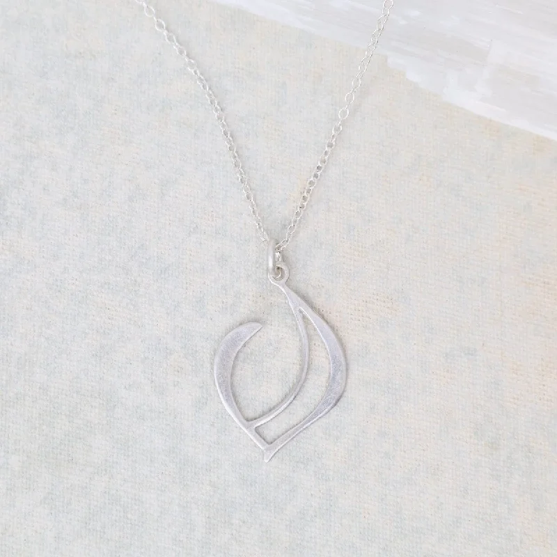 Classic Chain Necklaces For Every Occasion-Petite Teardrop Crescent Necklace