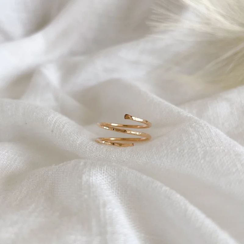 Elegant Wedding Bands For Non-Traditional Brides-Wrapped Ring