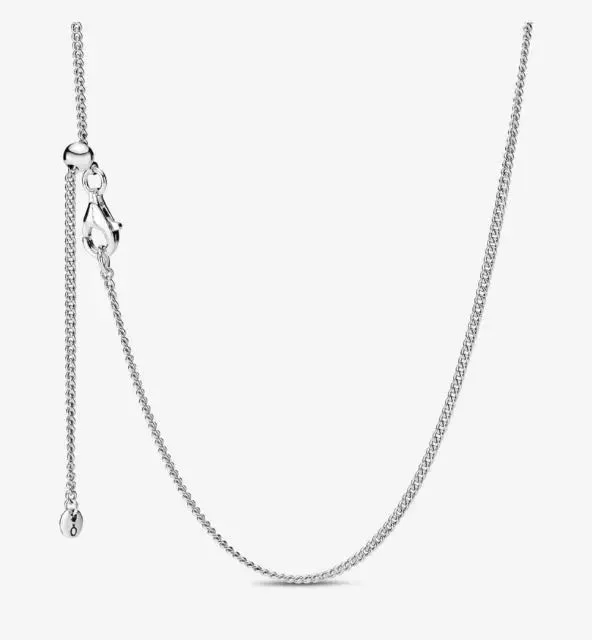 Bold Gemstone Pendant Necklaces For Special Days-Pandora Curb Chain Necklace