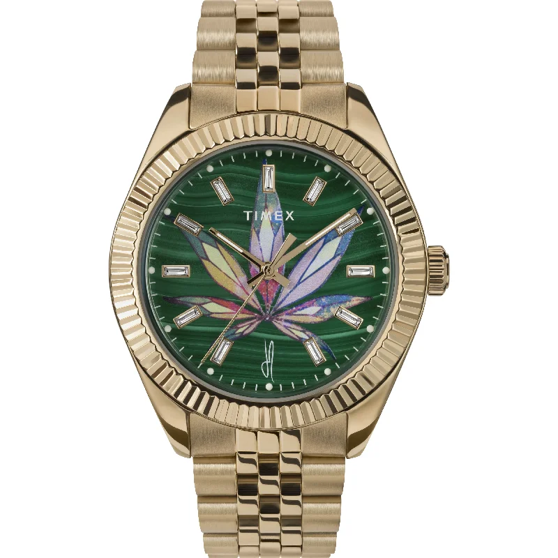 Watches For Eid Celebrations-TIMEX X JA LEGACY HIGH LIFE WATCH MALACHITE