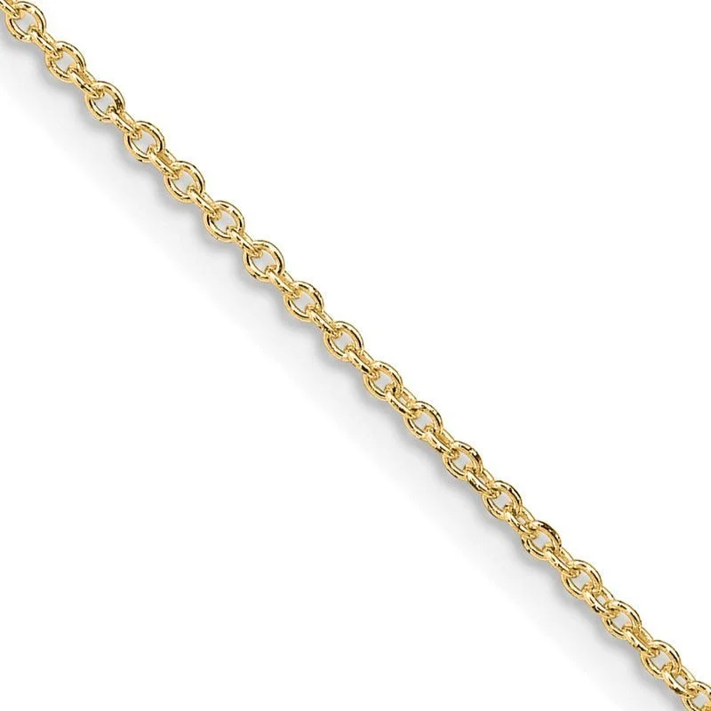 Classic Gold Chain Necklaces For Timeless Fashion-Sterling Silver 1.25mm Cable Chain Necklace w .25mic Gold Plate