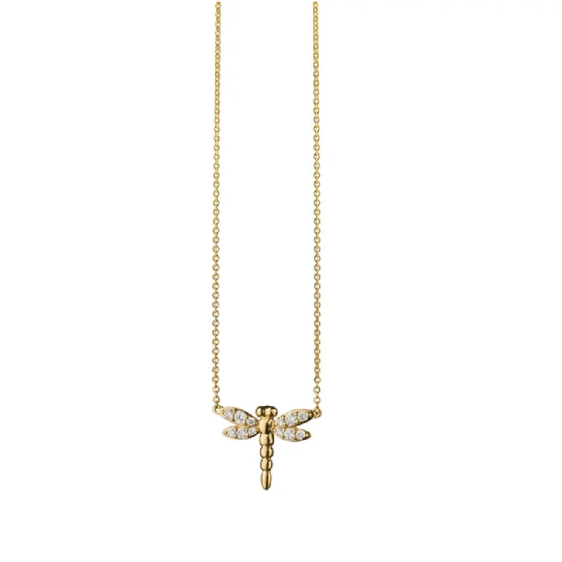 Statement Moon Necklaces For Bold Fashion-Monica Rich Kosann Dragonfly Diamond "Grace" Necklace