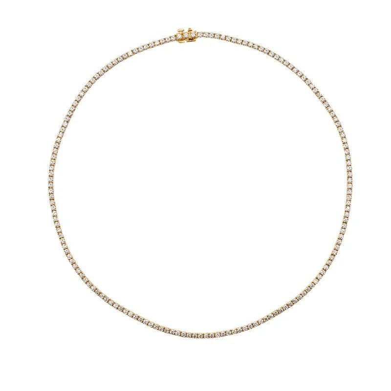 Minimalist Silver Chain Necklaces For Subtle Elegance-14k Rose Gold and Diamond Necklace