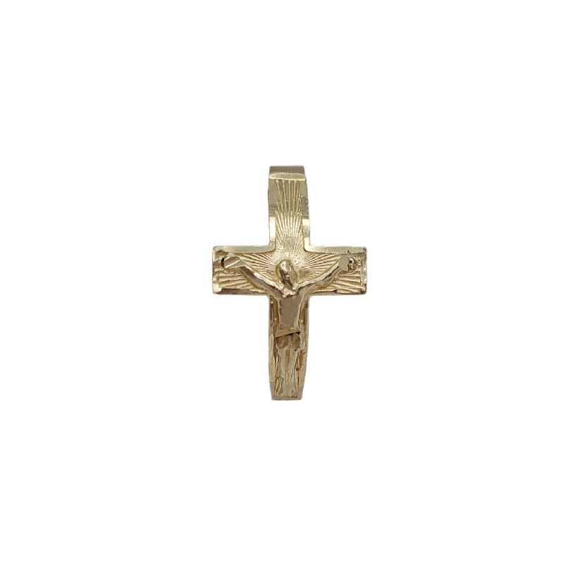 Elegant Diamond Rings For Weddings-Crucifix Cross Ring (14K)