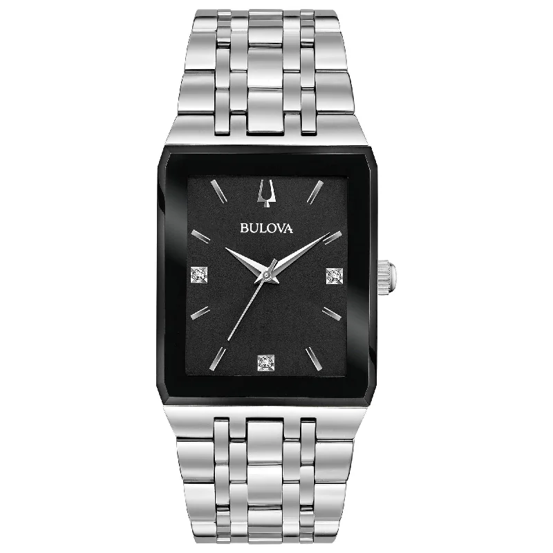 Watches With Personalized Names-Bulova Quardra Watch