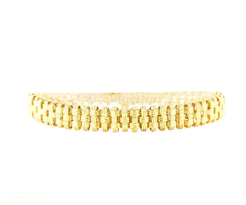 Bracelets With Unique Designs-Roberto Coin 0.25ctw Diamond Appassionata Triple Row Bracelet in 18K