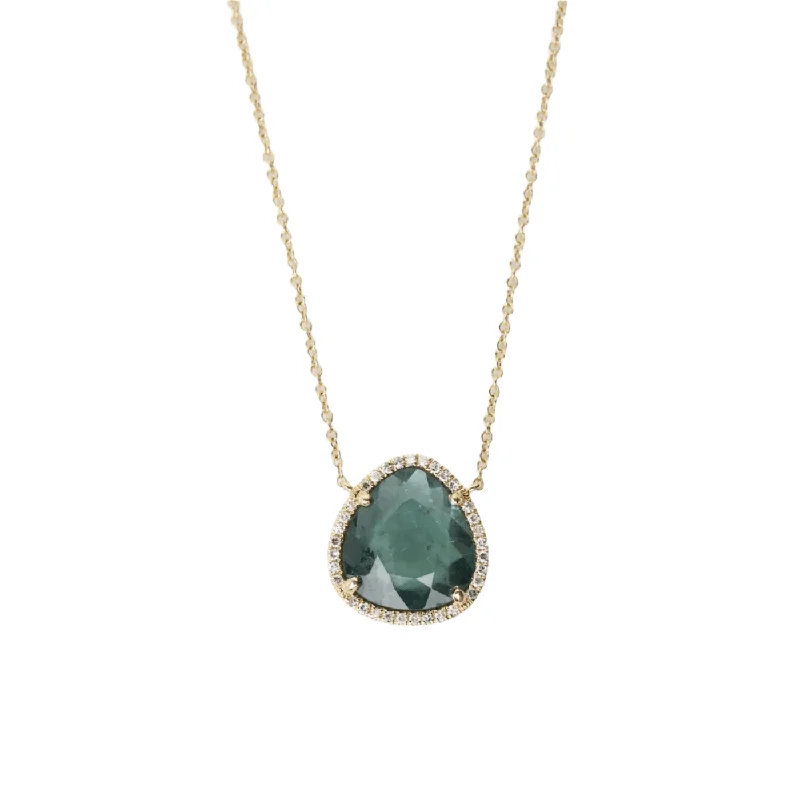 Sparkling Pendant Necklaces For Evening Fashion-14k One of a Kind Bicolor Tourmaline Necklace