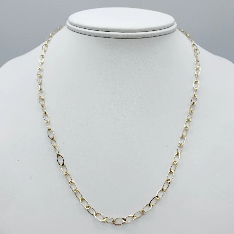 Classic Gold Necklaces For Everyday Style-Large Golden Link Chain