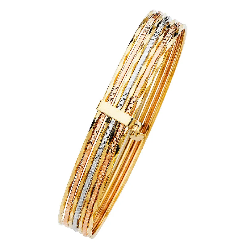 Bangles For Dazzling Looks-14K Semanario 7DAYS BANGLE