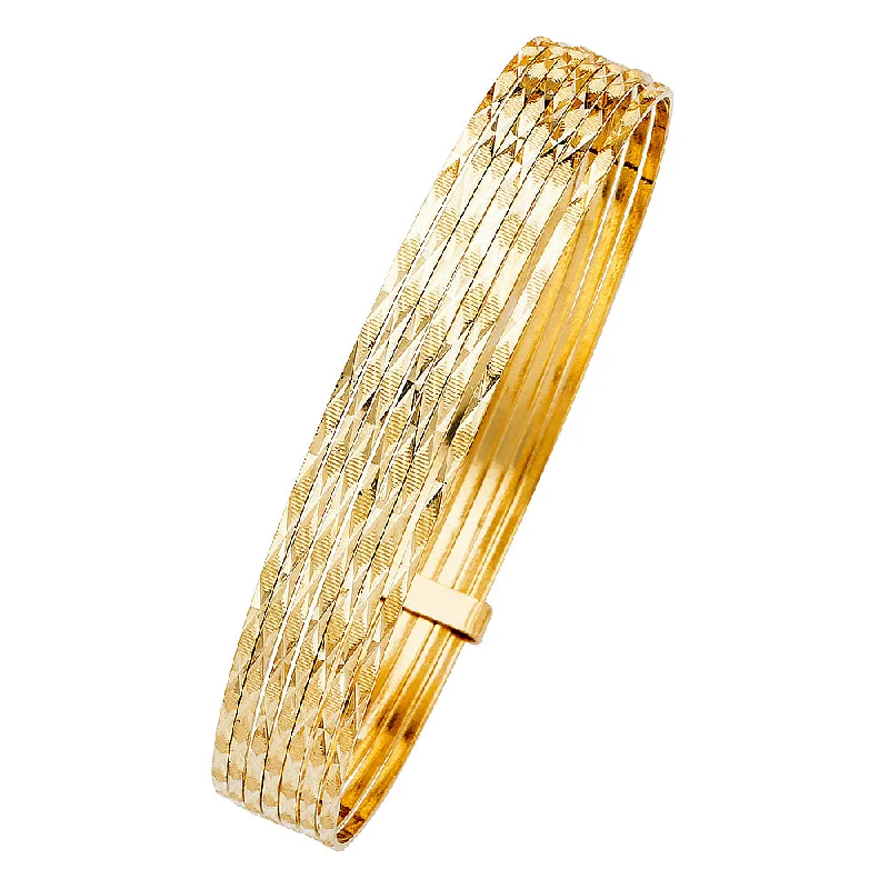 Bangles With Topaz Stones-14K SEMANARIO 7DAYS BANGLE