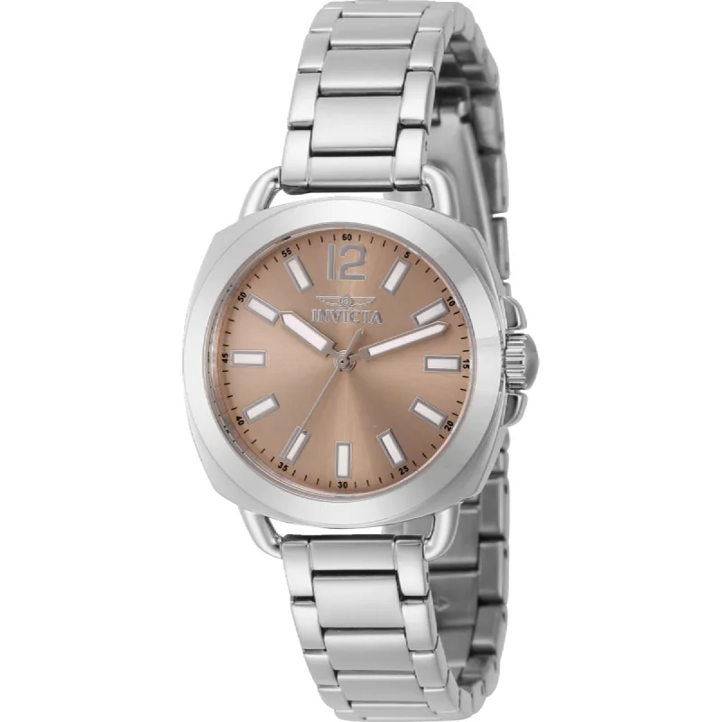 Watches With Sparkling Touch-Invicta Women's Watch - Wildflower Light Pink Dial Stainless Steel Bracelet | 46345