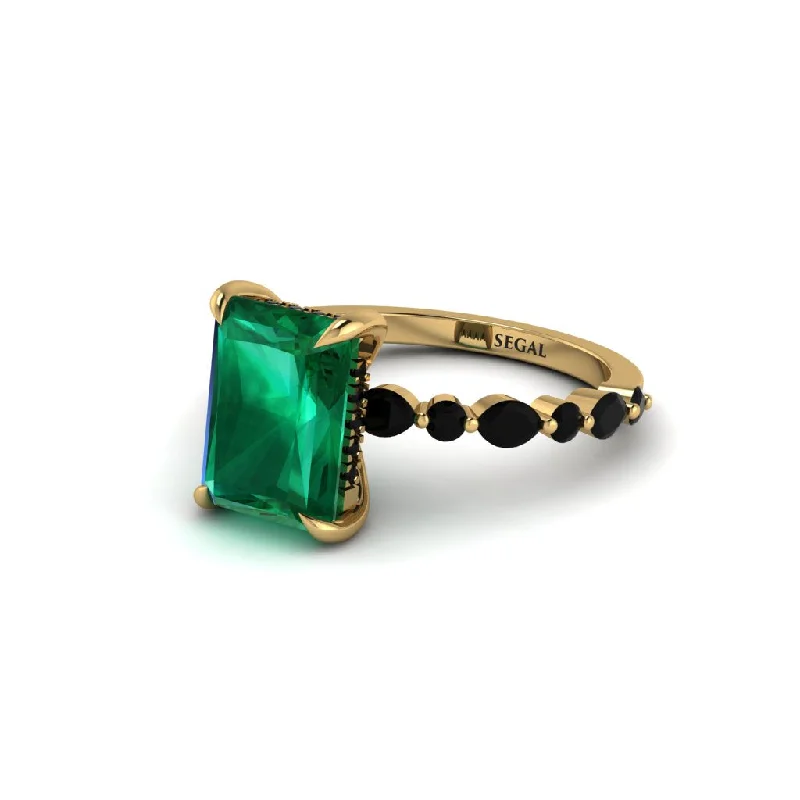 Custom Engagement Rings For Bold Brides-Radiant-Cut Emerald Eternal Radiance Engagement Ring - Skye No. 34