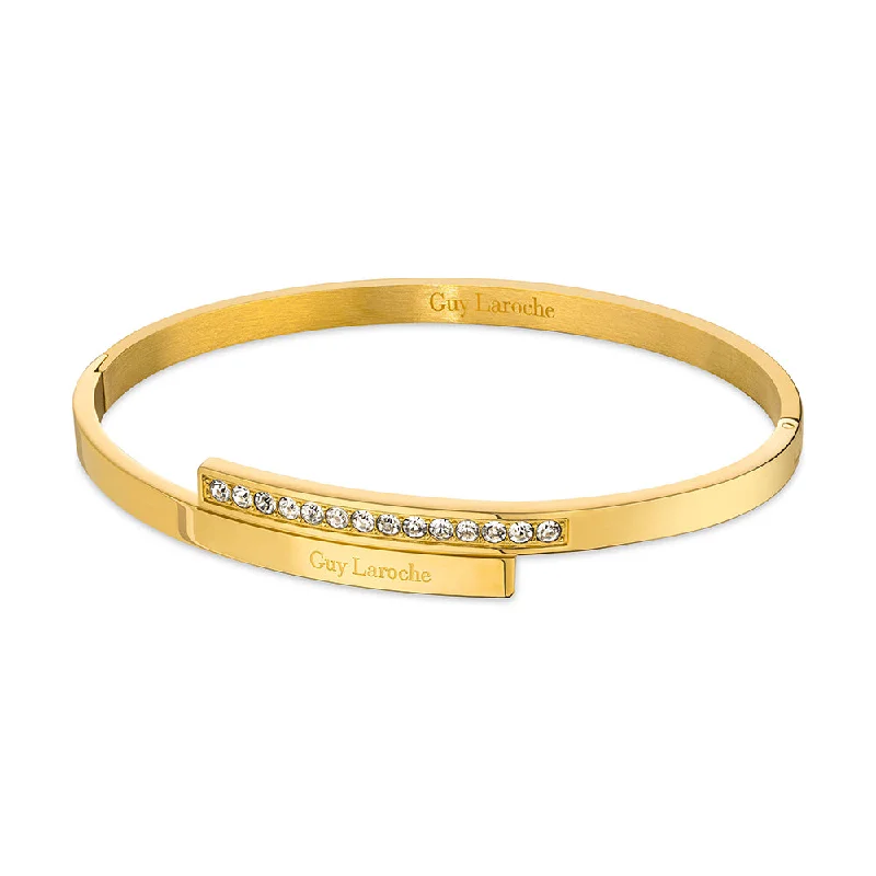 Bangles For Minimalist Jewelry Lovers-Aurore Gold Plated Bangle